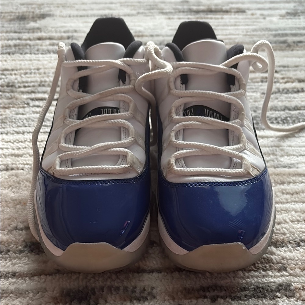 Jordan 11 Blue and White Sneakers